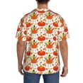 thumbnail image 3 of Naloa Happy Thanksgiving Day1 Men's Loose Fit Cuban Collar Short-Sleeve Shirt, Hawaiian Shirts, Mens Shirts Casual for Everyday Wear Outings-Small, 3 of 5