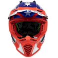 thumbnail image 4 of LS2 Gate Stripes MX Motorcycle Helmet - Gloss Red/White/Blue, 4 of 4