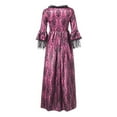 thumbnail image 5 of SCSAlgin Victorian Dress for Women 1800S Medieval Renaissance Dresses Corset Flare Sleeve Dress Cocktail Party Ball Gown, 5 of 6