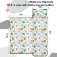 thumbnail image 5 of Colorful Butterfly Leaf Pattern Teens Toddler Nap Mat with Pillow, Sleeping Mat Bag for Preschool Daycare 60"x20", 5 of 6