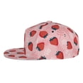 thumbnail image 4 of Uemuo Strawberries Pattern Women's Baseball Cap,Straight Brim Hat,Golf Dad Hat,Travel Hat,Sun Protection Cap,Everyday Accessory, 4 of 9