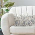 thumbnail image 5 of Spring Navy Blue Floral Lumbar Pillow Covers 12x20 Inch Vintage Wild Flower Herbs Plant Butterfly Decorative Pillow Cases Botanical Farmhouse Cushion Covers Home Decor For Sofa Couch Outdoor Set of 2, 5 of 6