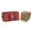 Red Snowflake Polyester, variant on Ornament Storage Bag - Keepsakes Holiday Decoration Organizer, Padded Dividers, Carrying Handles - Red, 19.25"x13"x12.5", 6" Trays