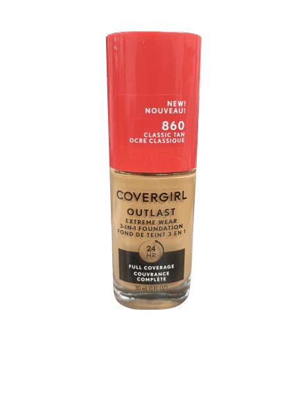 Covergirl Outlast Extreme Wear 3-in-1 Foundation-860 Classic Tan 30mL/1fl.oz