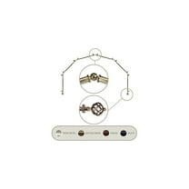 Antique Brass Curtain Rod - 13/16 Inch, 6-Sided Bay Window Rods, Corner Drapery Hardware