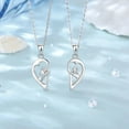 thumbnail image 4 of CILENON Heart Pendant Necklace For Women Your Best Choice (Silver,One Size), 4 of 5