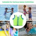 thumbnail image 5 of light green Chaleco de natación para niños pequeños, aprendizaje y entrenamiento de natación para niños, 5 of 5
