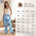 thumbnail image 5 of Icee Womens Pajamas, Wide Leg Comfy PJ Pants, Plus Size Pajamas, High Waist Casual Bottoms Pajama Pants for Women, 5 of 9