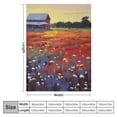 thumbnail image 4 of Pratyus Barn Flowers Sunset Cozy Throw Blanket for Bedroom Living Rooms Sofa Couch All Seasons Soft Plush Blankets 40x50in, 4 of 6