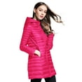 thumbnail image 2 of Elezay Women Lightweight Down Jacket Long Jacket Winter Down Coat Windproof Puffer Coats Hooded Packable Rose XL, 2 of 6