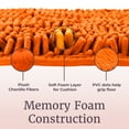 thumbnail image 3 of Lavish Home 2-Piece Memory Foam Bath Mat Set with Non-Slip Base (Orange), 3 of 6