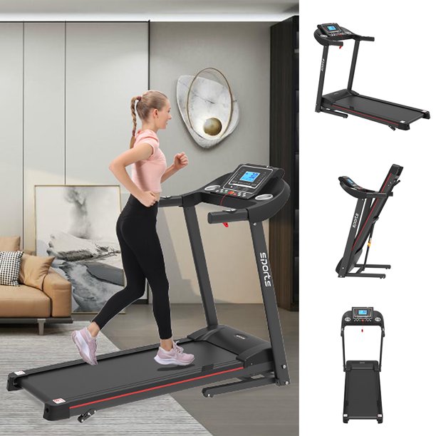 Yipa Foldable Treadmills With Incline Easy Assembly Treadmill Folding