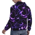 thumbnail image 6 of Lsque Galaxy Lightning Pattern Casual Men's Hoodie,Hooded Sweatshirt with Kangaroo Pocket,Pullover Hoodie-4X-Large, 6 of 7