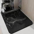 thumbnail image 2 of Versatile Dish Drying Mat - Abstract Modern Marble Design in Grey, Black, and Gold, 18x24 Inch, Highly Absorbent Drainer Rack Mats for Kitchen Counters, 2 of 7