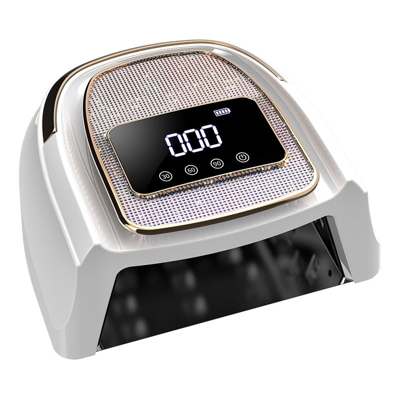 Rechargeable Portable Nail Lamp - UV/LED Nail Dryer with Reflective Interior, 48W Fast Curing for Gel Polish, Compact Design for Home & Travel Use