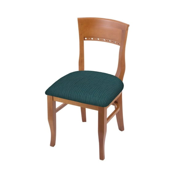 Holland Bar Stool 3160 18" Chair with Medium Finish and Graph Tidal Seat