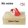 thumbnail image 2 of BOMEI PACK 2 Pack No Noise Packing Tape with 2 Free Dispensers,1.88in x 60y,Clear Heavy Duty Silent Packaging Tape for Moving,Shipping,Sealing,Office and Storage, 2 of 7