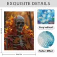 thumbnail image 3 of Diamond Art Kit for Adults, Autumn Leaves Skeleton Art Diamond Painting for Adults Beginners, 5D DIY Diamond Art Painting Kits, Colorful Diamond Painting Craft for Home Decor 12x16, 3 of 7