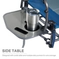 thumbnail image 7 of EVER ADVANCED Portable Tall Folding Camping Chair, 30.7" Seat Height Directors Chair High with Side Table, Foldable Chair for Makeup Artist, Craft Show, Supports 350 lbs, Blue, 7 of 7