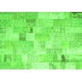 thumbnail image 1 of Ahgly Company Indoor Rectangle Patchwork Green Transitional Area Rugs, 2' x 5', 1 of 1