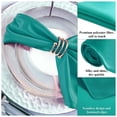 thumbnail image 6 of Homeer Cloth Napkin Place Mat Dinner Napkins Dinner Napkins Set of 6 - Careful Trim Soft Fabric Neat Decorative Color Satin Square Shape Table Napkins Hotel Accessories, 6 of 10