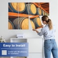 thumbnail image 5 of 8 Pack Art Acoustic Panels Sound Absorbing Oak barrels storage Whiskey Alcohol Industry Decorative Soundproof Wall Panels Self Adhesive for Nursery Game Room Bedroom 48"x32", 5 of 7