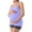 Purple, variant on ANFERRY Maternity Tank Tops for Women Seamless Side Ruched Camisoles with Built in Bra Scoop Neck Y Back Pregnancy Basic Shirt
