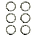 thumbnail image 1 of 6pcs Métal Ressort Porte-Clés (Blanc Argenté), 1 of 6