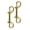 Brass, variant on Jeffers Double Ended Bolt Snaps 4.75", Nickel Plated Metal Snap Hooks for Horse Tack, Dog Leash, Rope, Chain, Bucket, Keychain, Lanyard, Camping, Fishing, Outdoor, DIY, Crafts, Hardware - 1 Pack