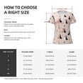 thumbnail image 5 of Naloa White And Black Rabbit Print T-Shirts Short Sleeve V Neck Tees for Women Fashion Tops Trendy Lightweight Soft Casual Summer Outfits Clothes, 5 of 5
