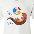 thumbnail image 4 of Inktastic Cute Otter and Beachball Youth T-Shirt, 4 of 5