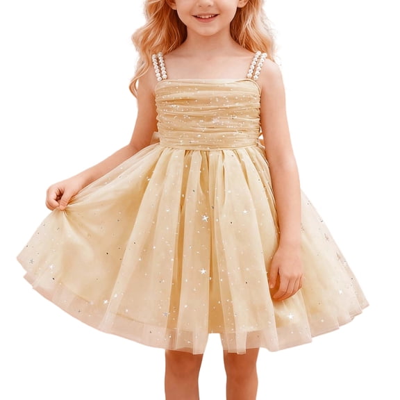 Krdevn Girls Sparkly Tutu Dress - Sequin Party Gown for Performance, Recital & Celebration,6-7 Years
