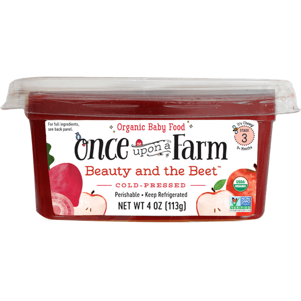 Once Upon a Farm Stage 3 Organic Beauty & The Beet Baby Food, 4 Oz