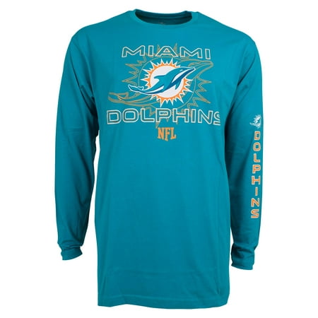 Miami Dolphins Long Snap Long Sleeve T-Shirt - Old Time Football ...