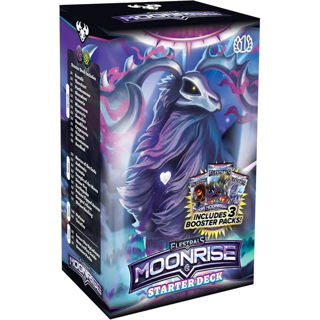 Elestrals TCG Moonrise Posthumoose Starter Deck with 3 Booster Packs