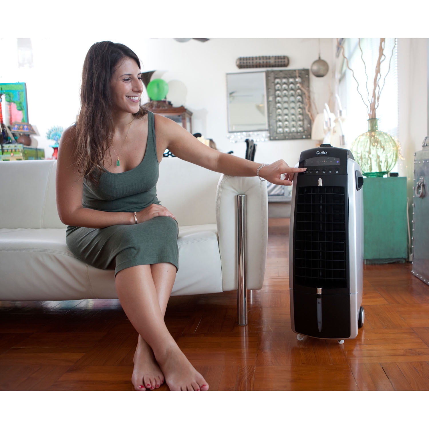 Quilo 3in1 Super Quiet Energy Efficient Portable Tower Fan & Evaporative Cooler & Humidifier