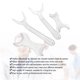 thumbnail image 2 of Juego de 4 retractores bucales profesionales para dentistas, abrebocas T con diseño ergonómico, material plástico transparente, ideal para procedimientos odontológicos., 2 of 4