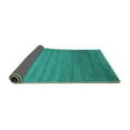 thumbnail image 2 of Ahgly Company Indoor Square Abstract Turquoise Blue Contemporary Area Rugs, 8' Square, 2 of 4