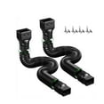 thumbnail image 1 of Eigraketly Paquete de 2 extensiones de canalón de lluvia, tubo extensor de caño de drenaje Flexible, piezas de drenaje de repuesto, accesorios Materiales de construcción, 1 of 6