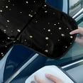 thumbnail image 4 of Xoenoiee Butterfly Moon Daisy Lavender Flower Print Car Windshield Snow Cover Windproof All Weather Winter Summer Front Window Automotive Covers Sun & Snow-Shade for Most Cars Trucks Vans and SUVs, 4 of 7
