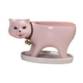 thumbnail image 2 of Macetero con forma de gato, manualidades, maceta de para flores, para ventana de escritorio de patio Rosa, 2 of 8