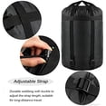 thumbnail image 2 of GOGHOST Compression Stuff Sack for Sleeping Bag Accessories,210T Tear Resistant Polyester,Black,20L, 2 of 7