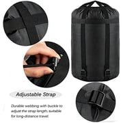 GOGHOST Compression Stuff Sack for Sleeping Bag Accessories,210T Tear Resistant Polyester,Black,20L