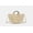 OffWhite, variant on Large Paper Straw Shell Beach Tote Bag, Handheld Crossbody Purse, Off White Brown