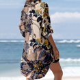 thumbnail image 6 of gakvbuo Button Down Shirts Maxi Dress For Women Casual Turn-Down Collar Long Sleeve Printed Smock Buttons With Pocket Shirt Dresses Fall Dresses For Women 2023, 6 of 7