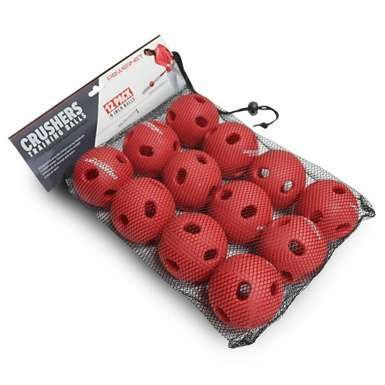 PowerNet Crushers Limited Flight Training Baseballs 12 PK Wiffle