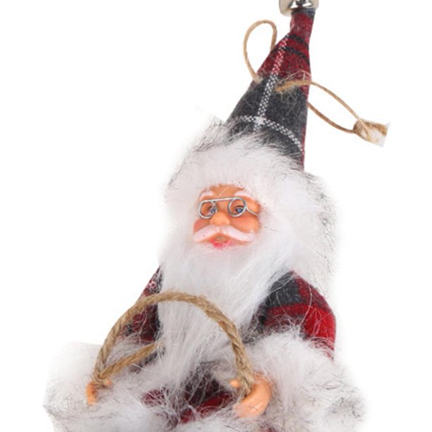 10uds. Adorno de árbol de Navidad con muñeco de Papá Noel para Navidad, oficina en casa (camello)