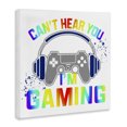 thumbnail image 2 of Stupell Industries Contemporary Rainbow Can't Hear You Gaming Canvas Art, 24 x 24, by Kim Allen, 2 of 8