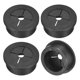 thumbnail image 1 of Grommet de cable negro Uxcell 4 Pcs Grommet de escritorio Grommet flexible de caucho para escritorios y superficies de escritorio que se ajusta a 1-1/8 pulgadas, 1 of 7