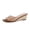 Whiskey, variant on Cushionaire Brit Dress Wedge Sandals for Women, Clear Slip-On Espadrille Heels with Soft Memory Foam Comfort